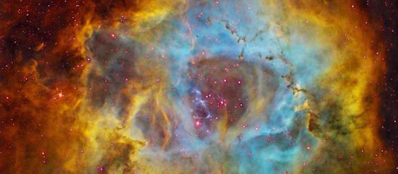 the rosetta nebula imaged with the 1.3m telescope at the skinakas observatory