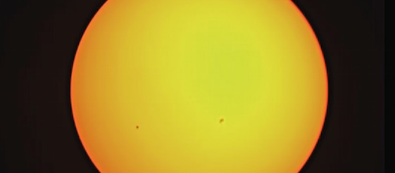 transit of mercury from QMUL observatory